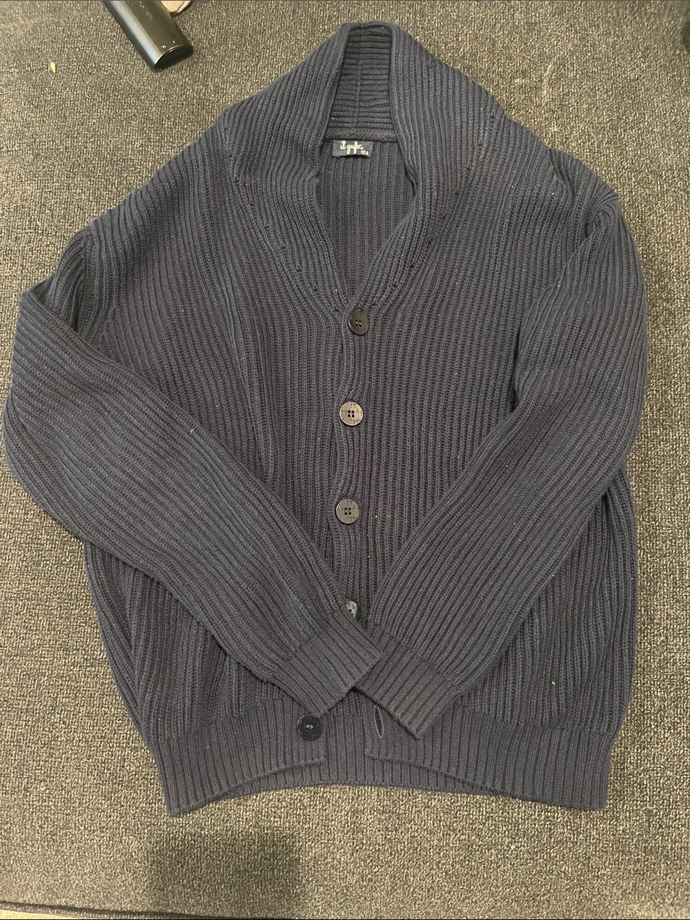 Il gufo boys navy cardigan sweater size 12 great condition